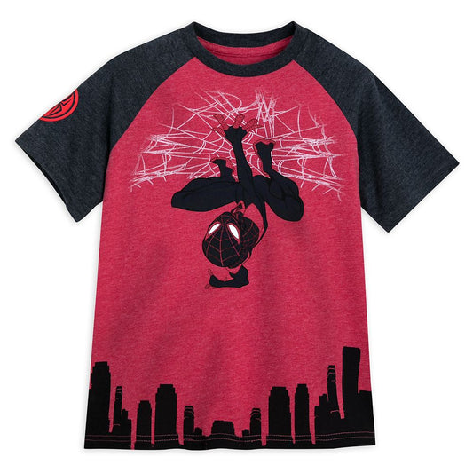 Disney Miles Morales Raglan T-Shirt For Kids – Spider-Man: Across The Spider-Verse
