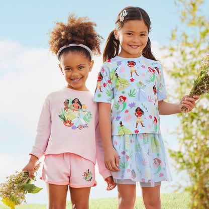 Disney Princess Long Sleeve Pullover Top For Girls
