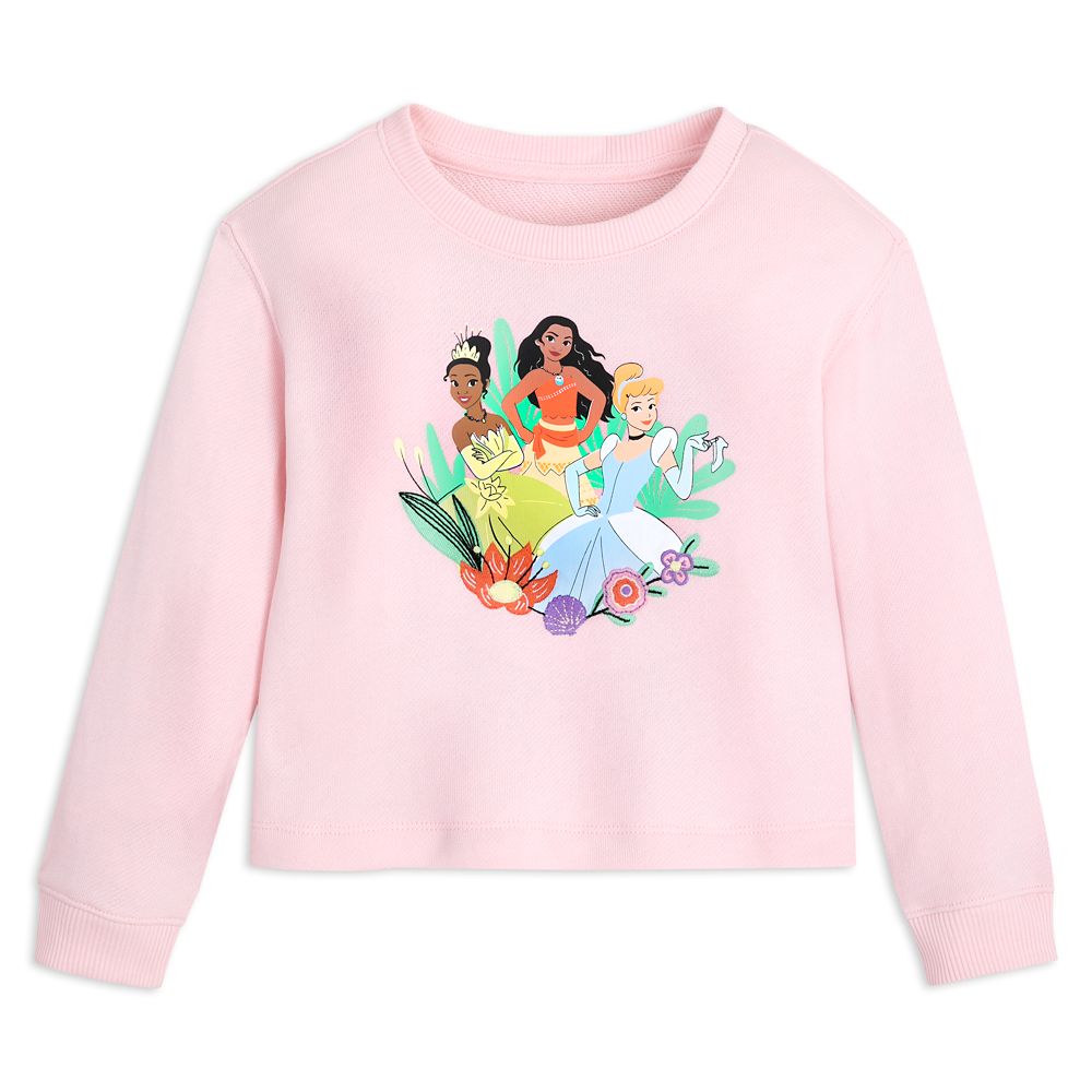  Disney Princess Long Sleeve Pullover Top For Girls