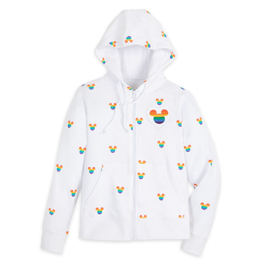  Mickey Mouse Icon Zip Hoodie For Women – Disney Pride Collection