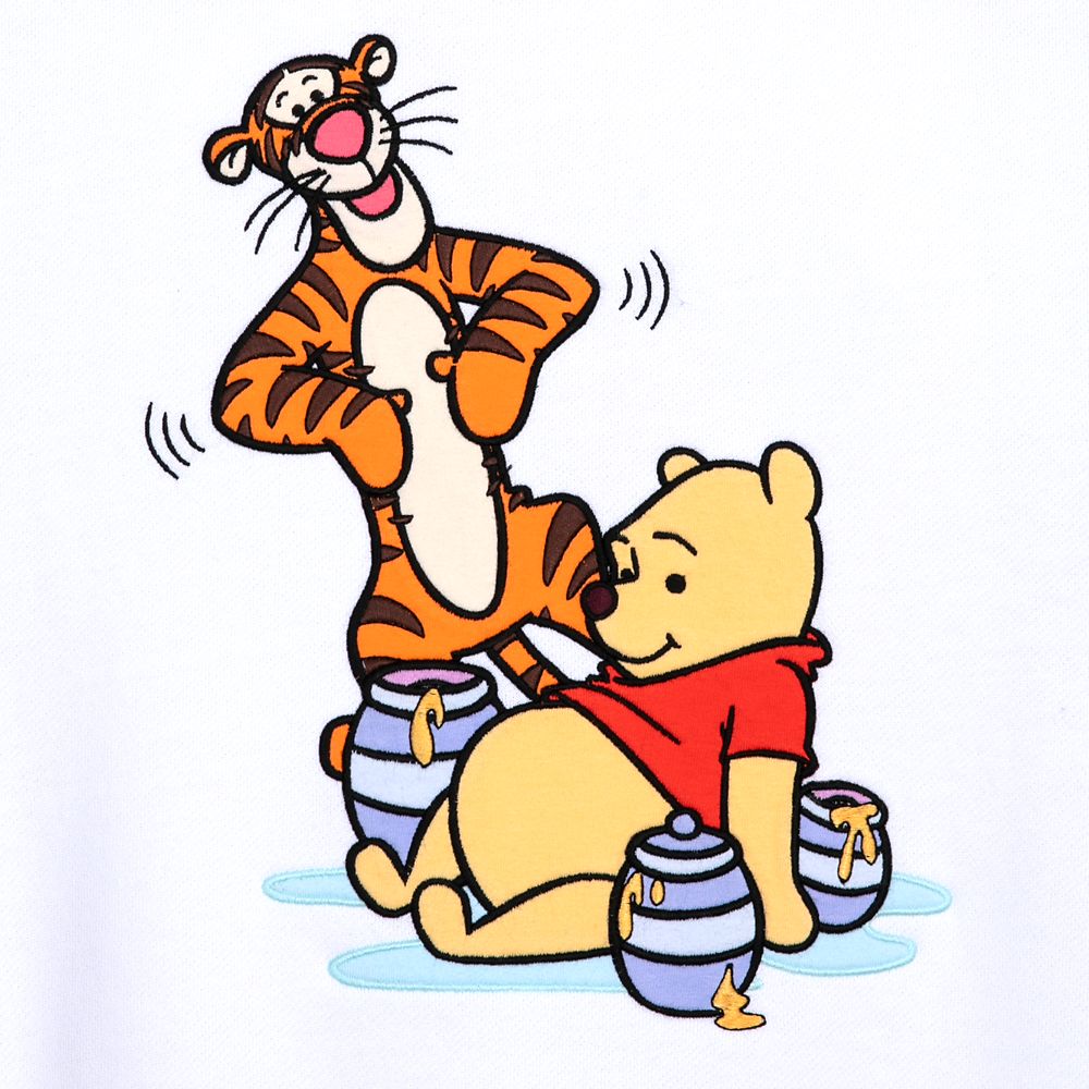 Disney Winnie The Pooh And Tigger Semi-Cropped Sweatshirt For Women