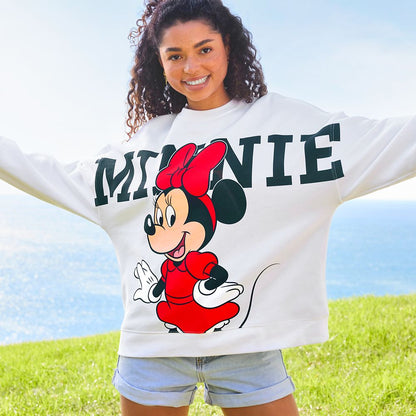 Disney Minnie Mouse Back To Front Pullover Sweatshirt For Women