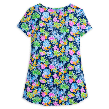  Mickey And Minnie Mouse Etta V-Neck T-Shirt For Women By Lilly Pulitzer – Disney Parks