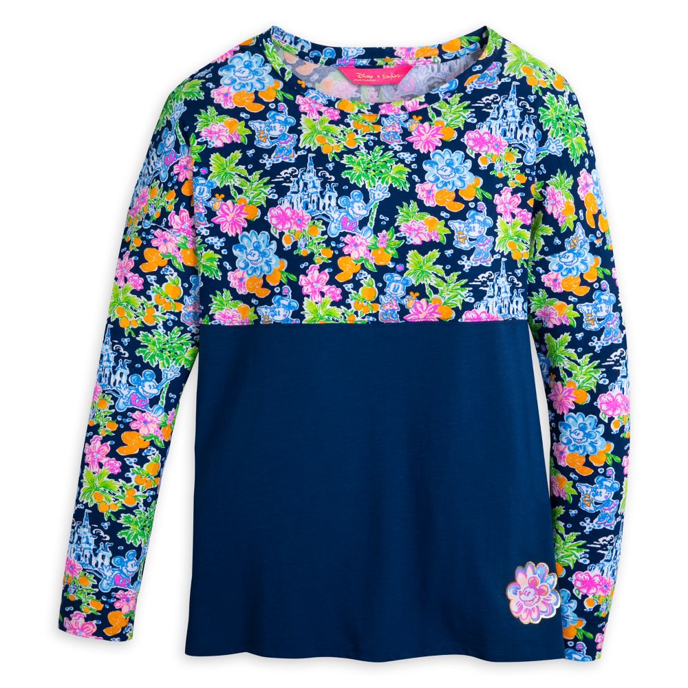  Mickey And Minnie Mouse Finn Long Sleeve T-Shirt For Women By Lilly Pulitzer – Disney Parks
