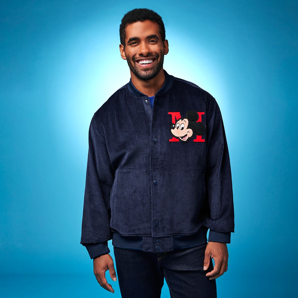 Disney Mickey Mouse Corduroy Bomber Jacket For Men