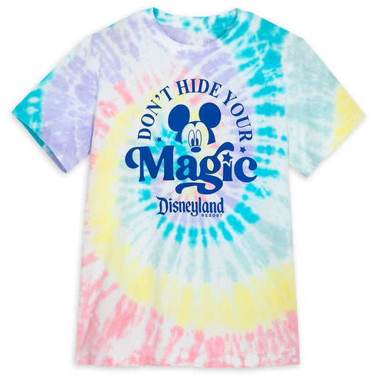  Mickey Mouse ''Don't Hide Your Magic'' Tie-Dye T-Shirt For Adults – Disneyland