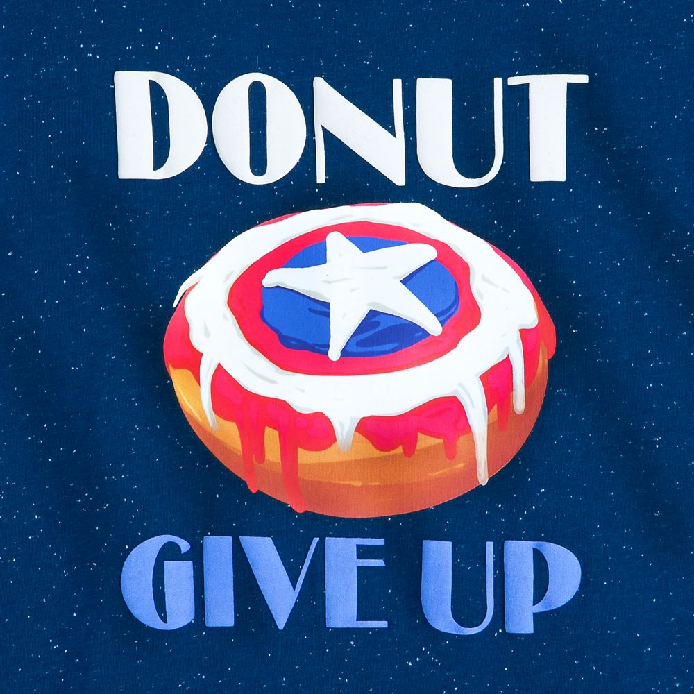 Disney Captain America Donut T-Shirt For Adults
