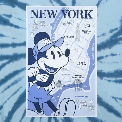 Disney Mickey Mouse New York City Tie-Dye T-Shirt For Adults