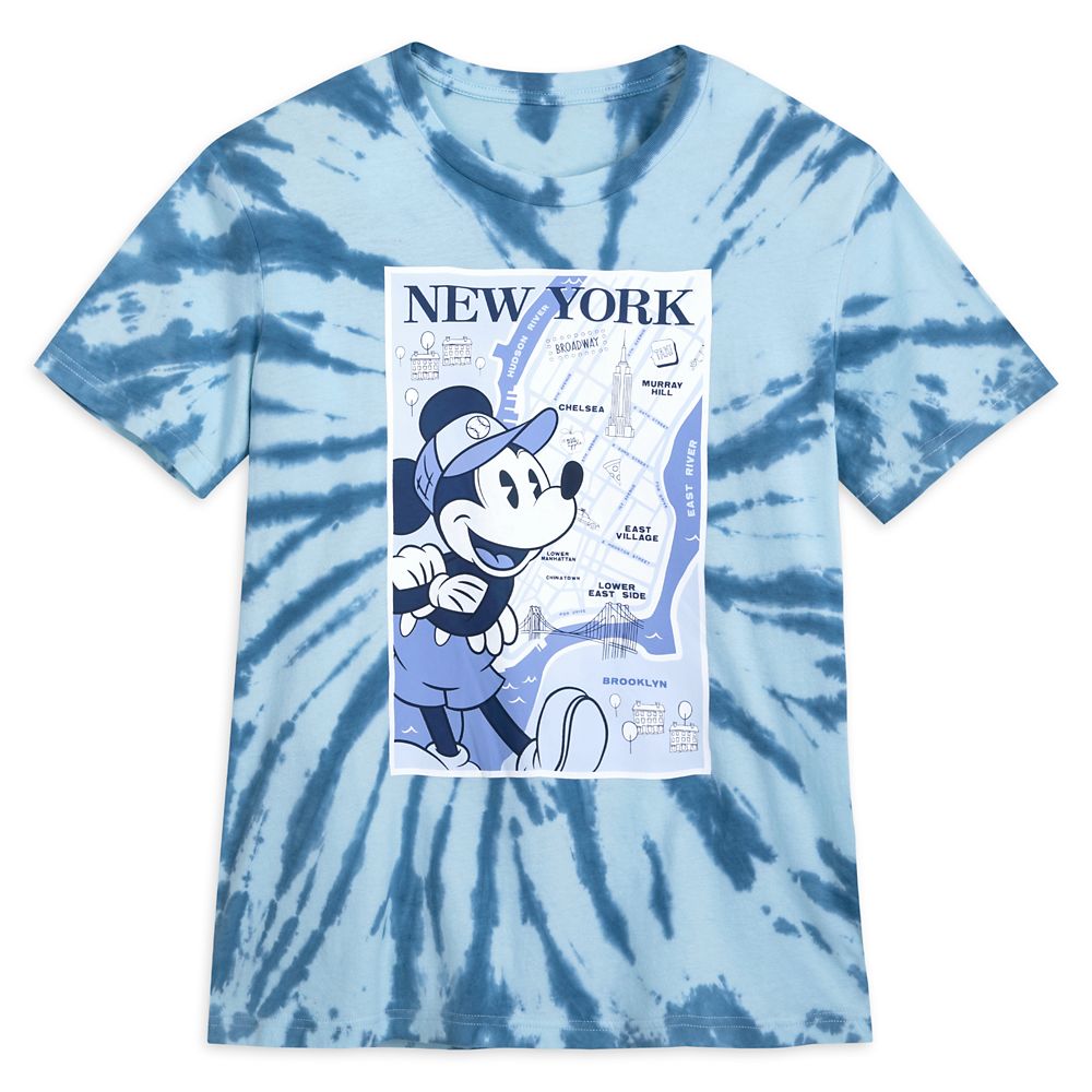 Disney Mickey Mouse New York City Tie-Dye T-Shirt For Adults