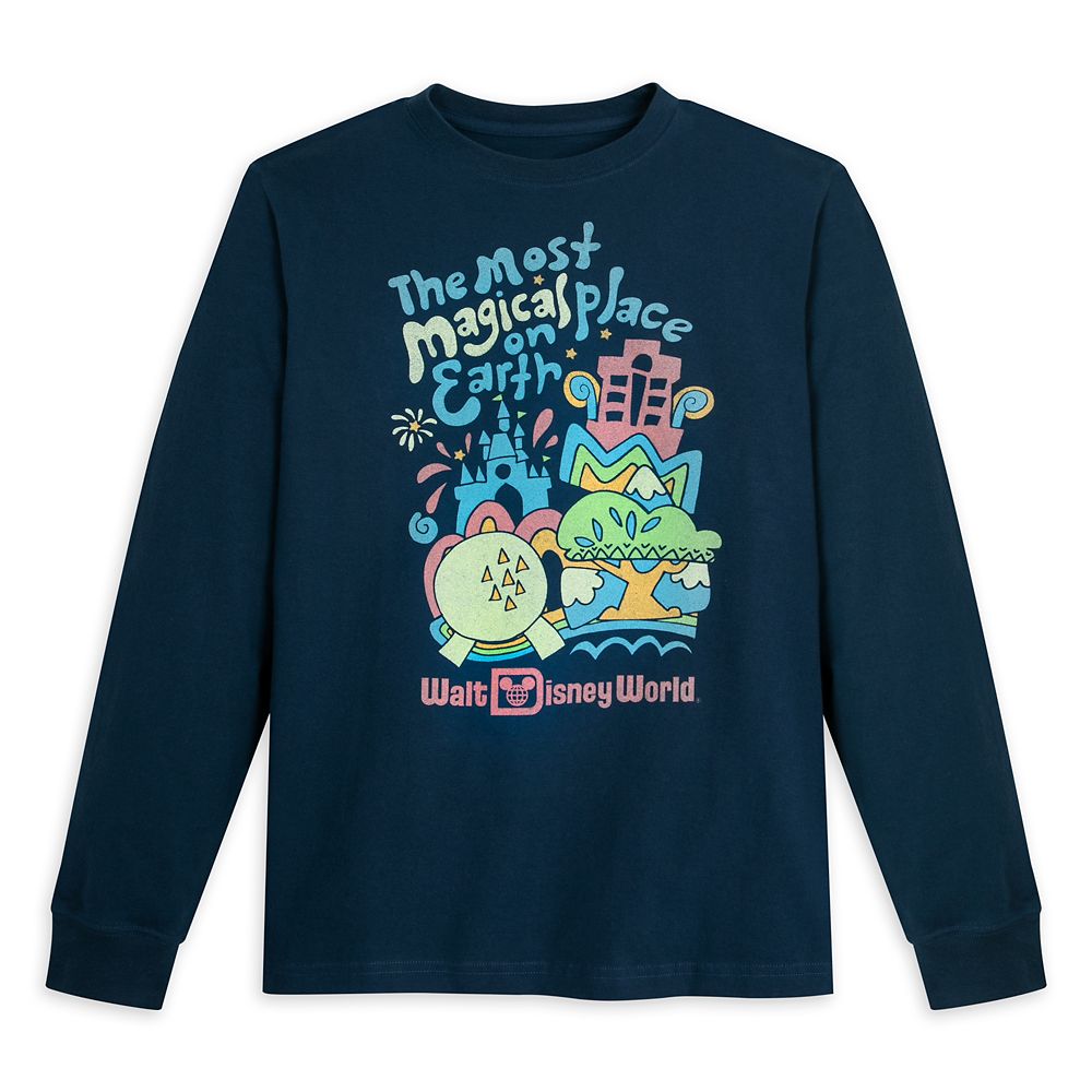  Walt Disney World ''The Most Magical Place On Earth'' Long Sleeve T-Shirt For Adults