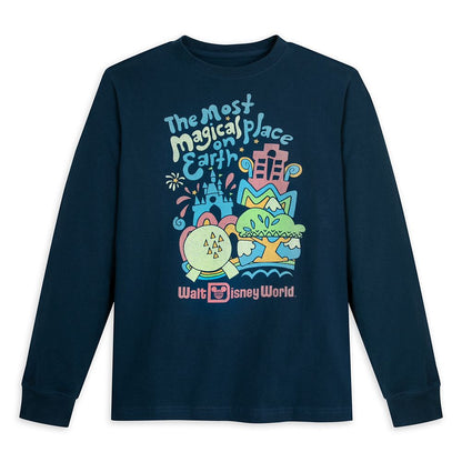  Walt Disney World ''The Most Magical Place On Earth'' Long Sleeve T-Shirt For Adults