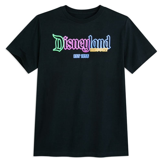  Disneyland Glow-in-the-Dark Neon Logo T-Shirt For Adults