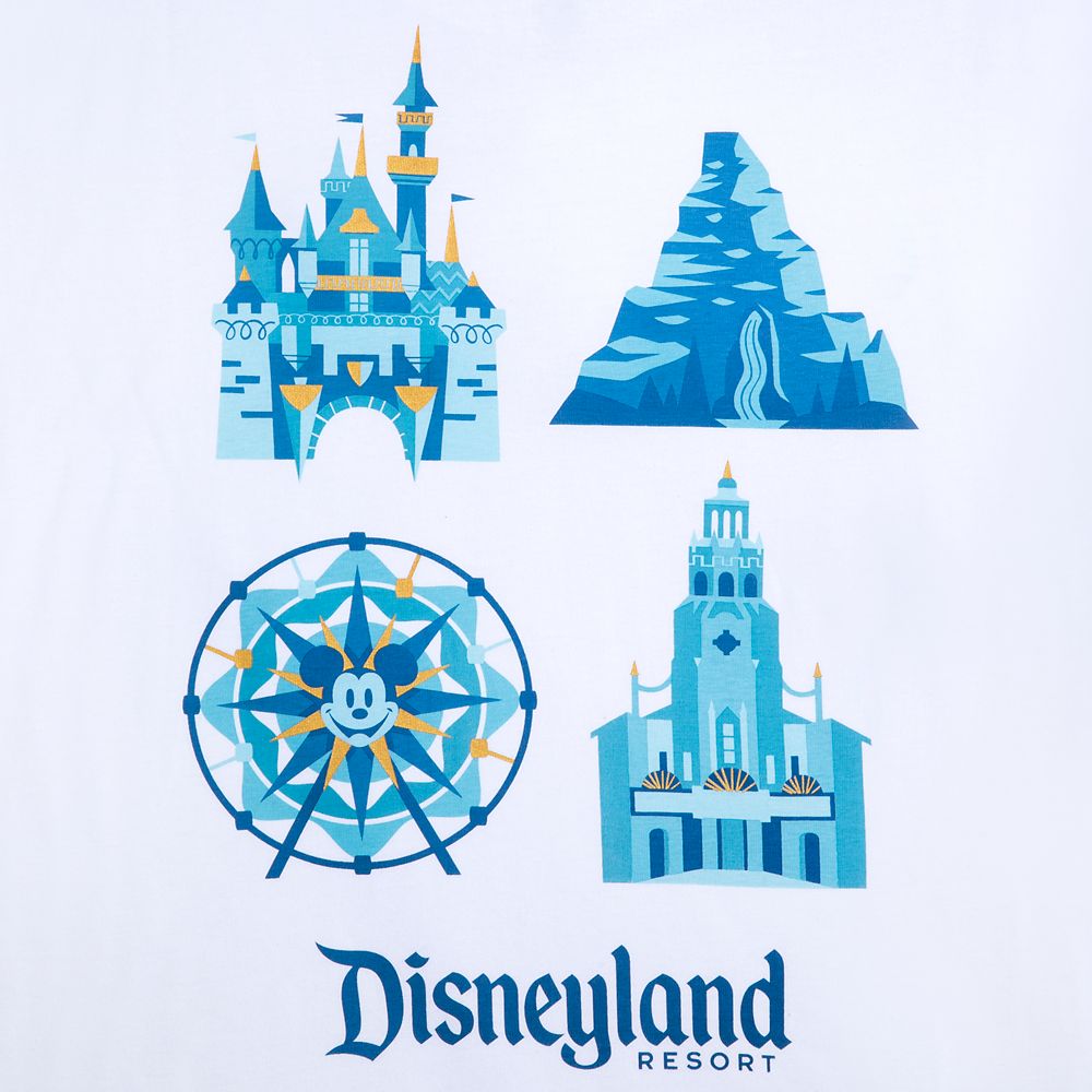  Disneyland Icons T-Shirt For Adults