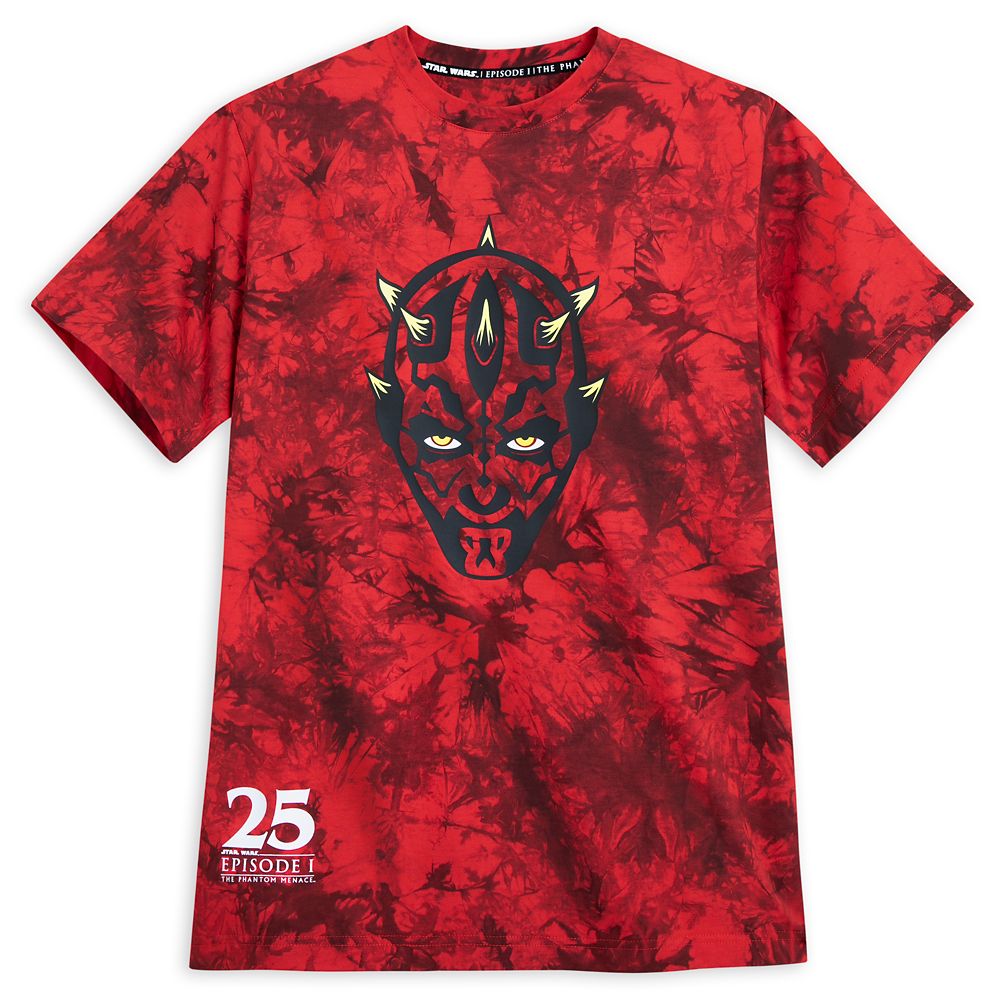 Disney Darth Maul Tie-Dye T-Shirt For Adults – Star Wars: Episode 1 – The Phantom Menace 25th Anniversary