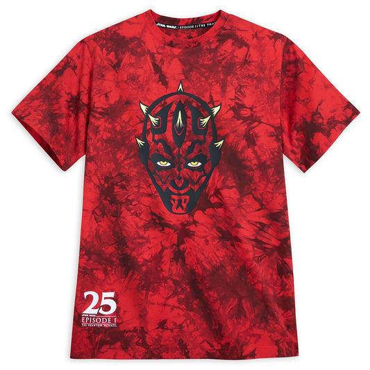 Disney Darth Maul Tie-Dye T-Shirt For Adults – Star Wars: Episode 1 – The Phantom Menace 25th Anniversary