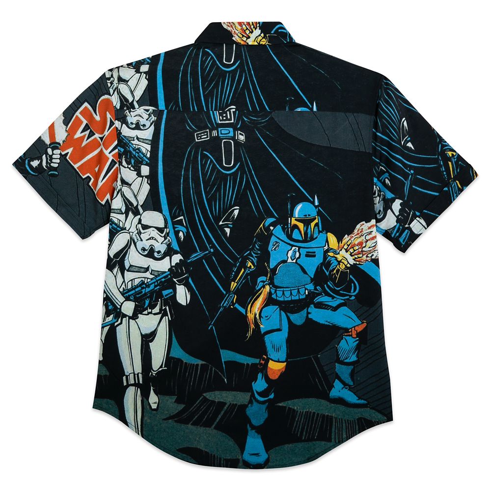 Disney Star Wars ''Space In-Vaders'' Button Down Shirt For Adults By RSVLTS