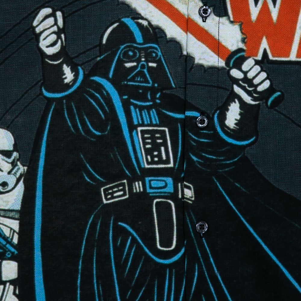Disney Star Wars ''Space In-Vaders'' Button Down Shirt For Adults By RSVLTS
