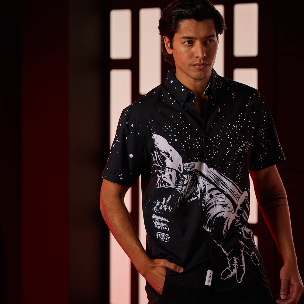 Disney Star Wars ''Power Of The Dark Side'' Button Down Shirt For Adults By RSVLTS