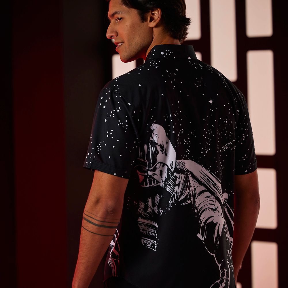 Disney Star Wars ''Power Of The Dark Side'' Button Down Shirt For Adults By RSVLTS
