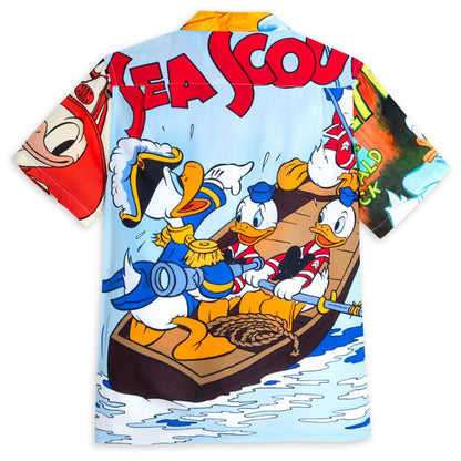 Disney Donald Duck Woven Shirt For Adults