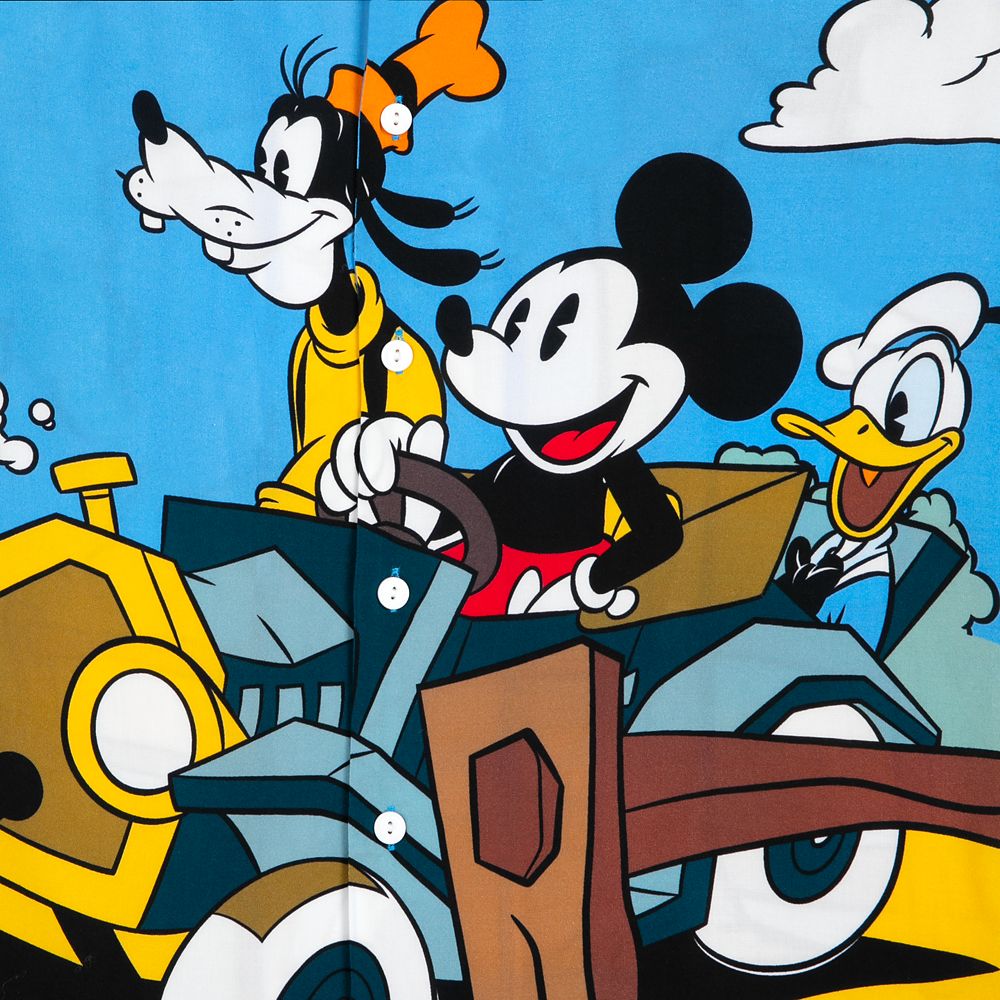 Disney Mickey Mouse And Friends Woven Shirt For Adults – Mickey & Co.