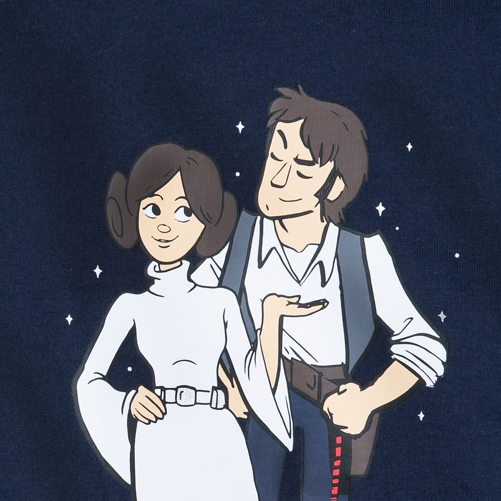Disney Princess Leia And Han Solo ''I Know'' Couples Spirit Jersey For Adults – Star Wars – Navy