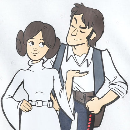 Disney Princess Leia And Han Solo ''I Love You'' Couples Spirit Jersey For Adults – Star Wars – White
