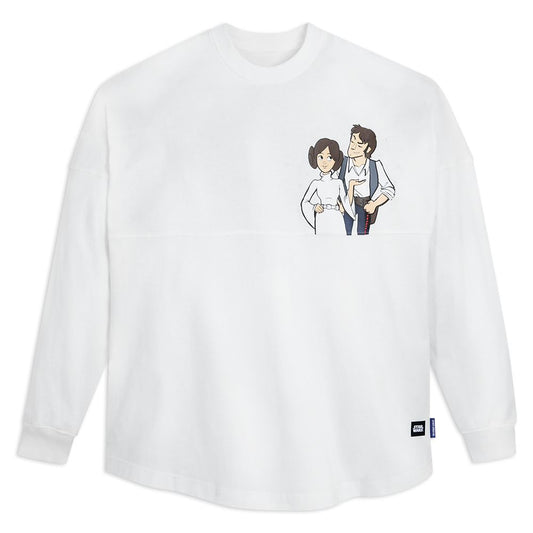 Disney Princess Leia And Han Solo ''I Love You'' Couples Spirit Jersey For Adults – Star Wars – White