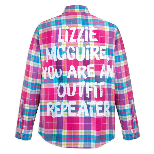 Disney Lizzie McGuire Flannel Shirt For Adults By Cakeworthy