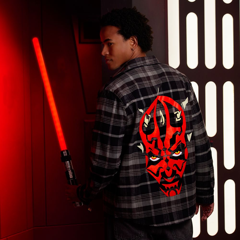 Disney Darth Maul Flannel Shirt For Adults By Cakeworthy – Star Wars: Episode 1 – The Phantom Menace