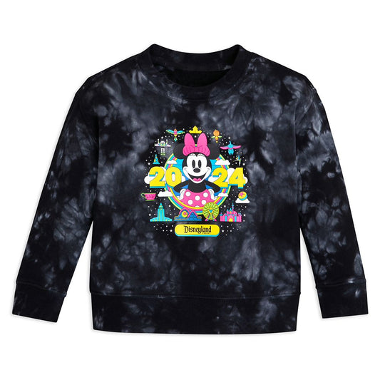  Disneyland 2024 Tie-Dye Pullover Sweatshirt For Kids