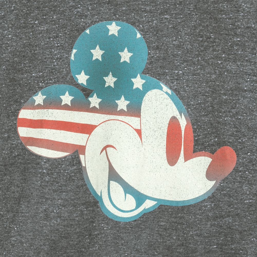 Disney Mickey Mouse Americana Flag T-Shirt For Adults