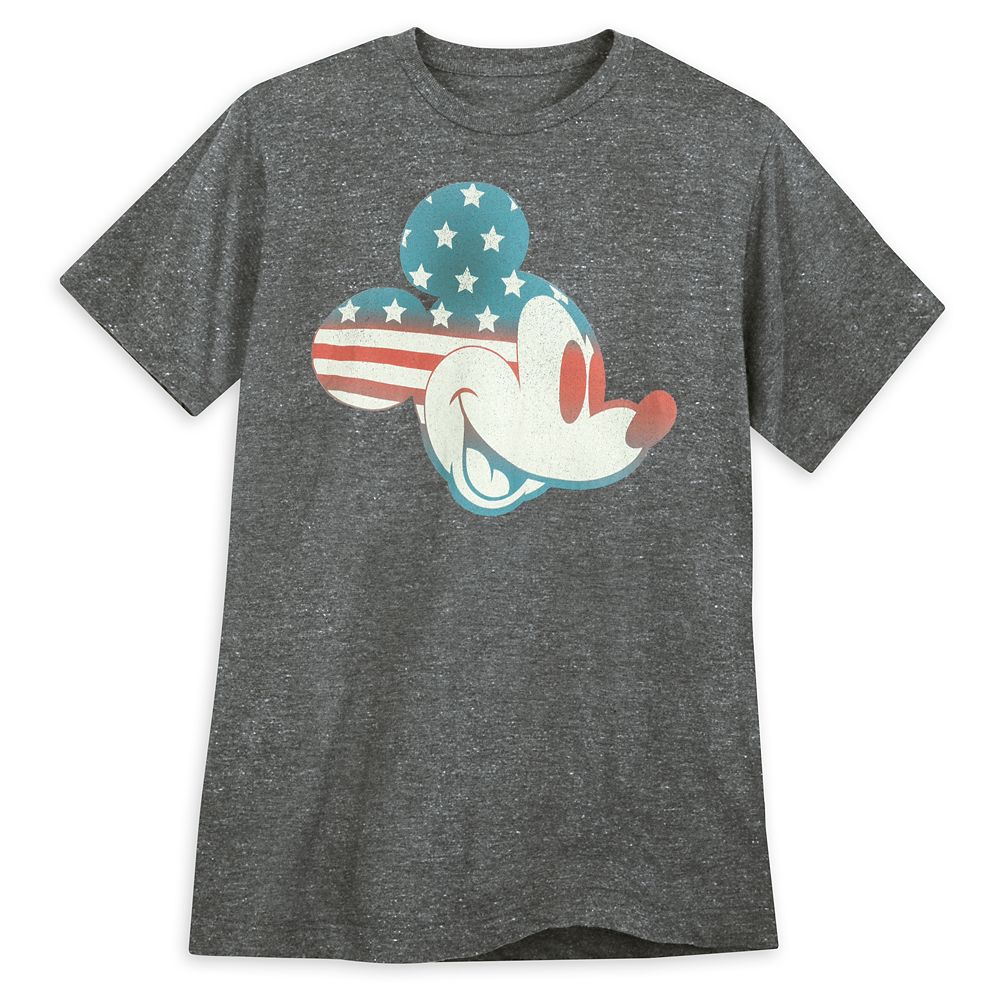Disney Mickey Mouse Americana Flag T-Shirt For Adults