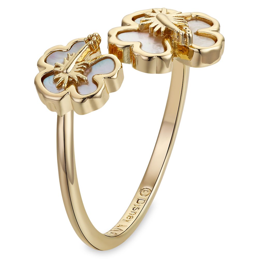 Disney Lilo & Stitch Hibiscus Bypass Ring