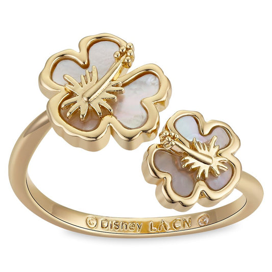 Disney Lilo & Stitch Hibiscus Bypass Ring