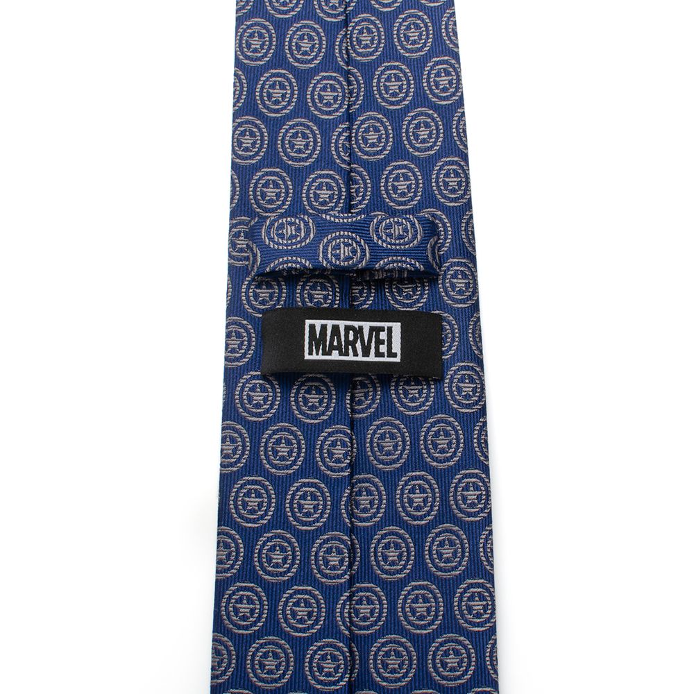 Disney Captain America Shield Silk Tie For Adults