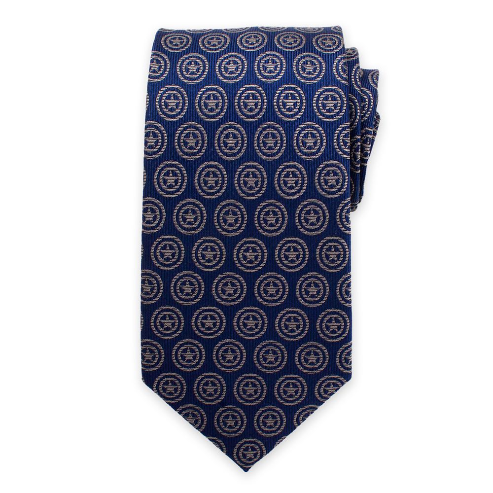 Disney Captain America Shield Silk Tie For Adults