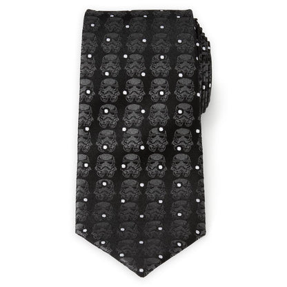 Disney Stormtrooper Black Dot Silk Tie For Adults – Star Wars