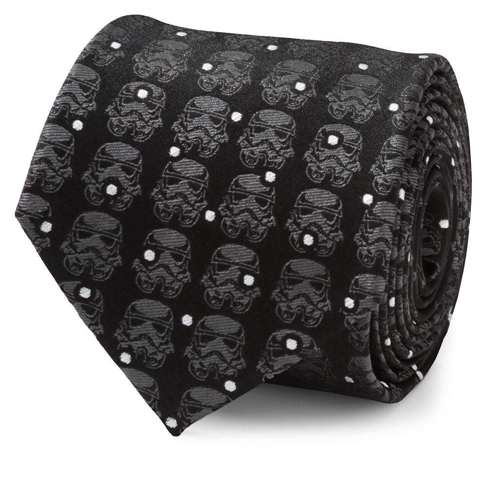 Disney Stormtrooper Black Dot Silk Tie For Adults – Star Wars