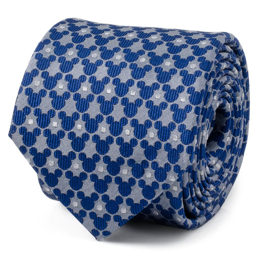 Disney Mickey Mouse Icon Dot Silk Tie For Adults