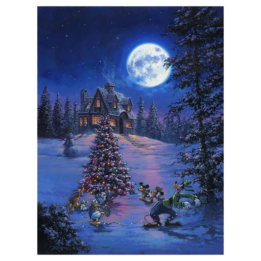 Disney ''Winter Lights'' Gallery Wrapped Canvas By Rodel Gonzalez – Limited Edition
