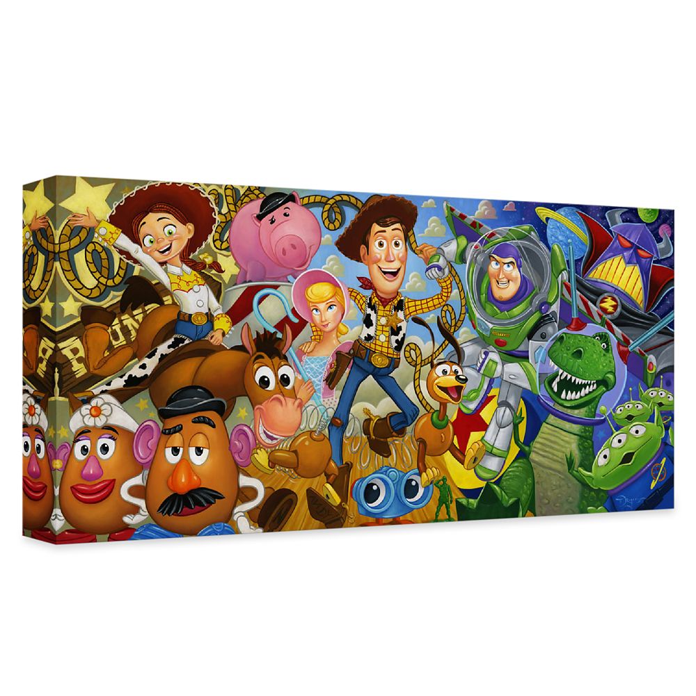 Disney ''Cast Of Toys'' Gallery Wrapped Canvas By Tim Rogerson – Limited Edition