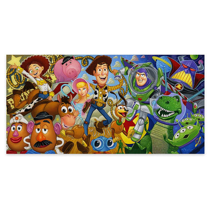Disney ''Cast Of Toys'' Gallery Wrapped Canvas By Tim Rogerson – Limited Edition