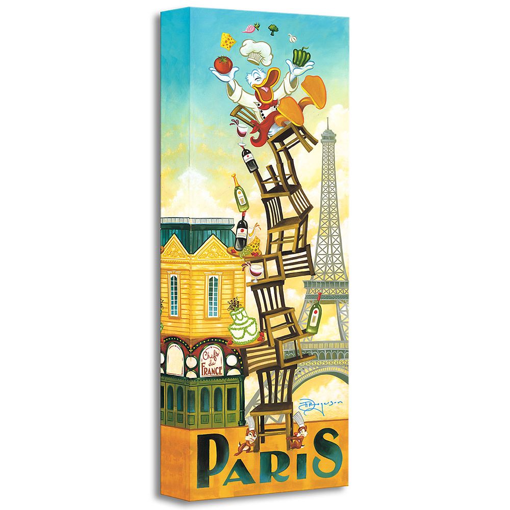 Disney ''Donald's Paris'' Giclée By Tim Rogerson