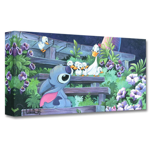 Disney Stitch ''Family Blossoms'' Giclée By Michelle St. Laurent