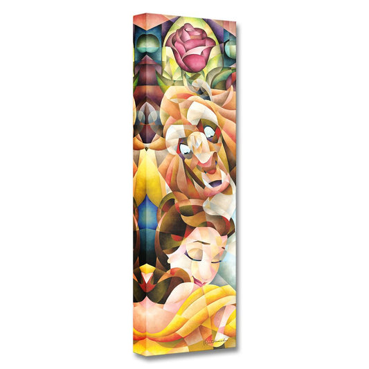 Disney Beauty And The Beast ''True Love's Embrace'' Giclée On Canvas By Tom Matousek