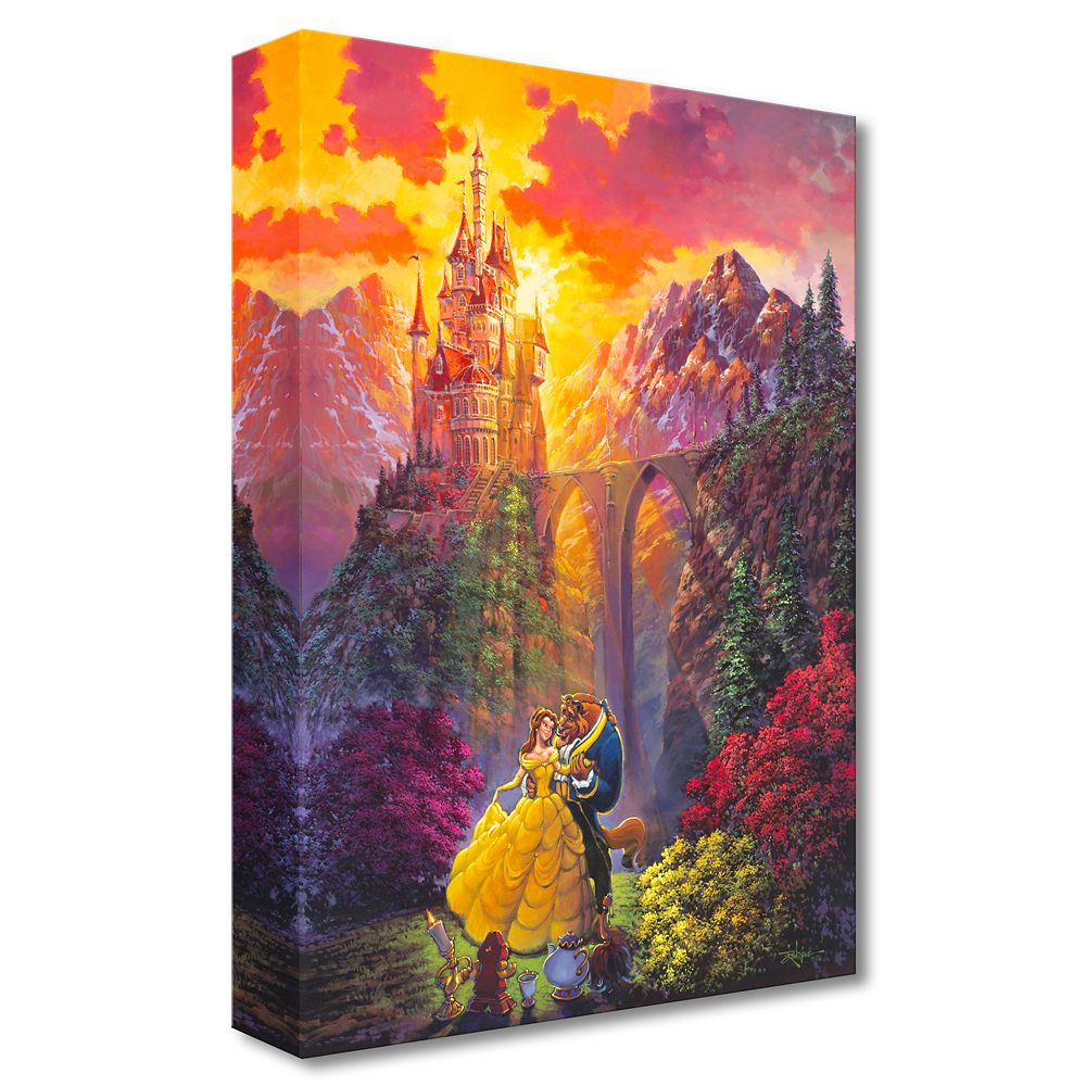 Disney Beauty And The Beast ''Spring Dance'' Giclée On Canvas By Rodel Gonzalez – Limited Edition