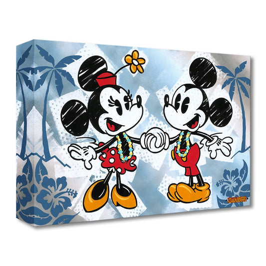 Disney Mickey And Minnie Mouse ''This Is Bliss'' Giclée On Canvas By Trevor Carlton – Limited Edition