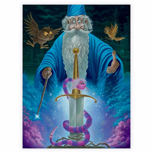 Disney The Sword In The Stone ''Merlin's Domain'' Giclée By Jared Franco – Limited Edition
