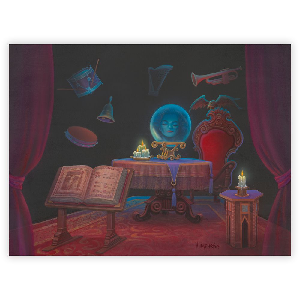 Disney The Haunted Mansion ''A Message From Beyond'' Giclée By Michael Humphries – Limited Edition